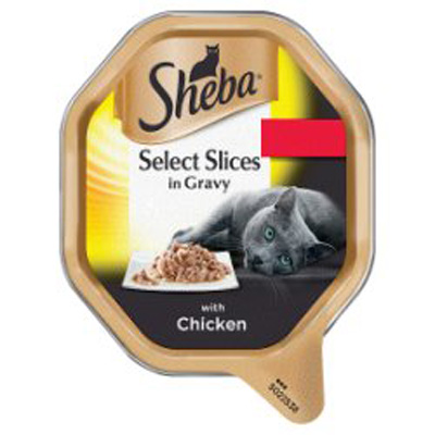 Sheba Select Slices Cat Tray Chicken In Gravy