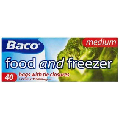 Baco Food & Freezer Bags Medium 40pk