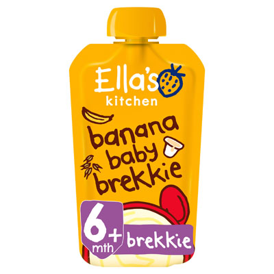 Ellas Kitchen Banana Baby Brekkie Pouch 6+ Months