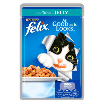 Felix As Good As It Looks Cat Food Tuna In Jelly