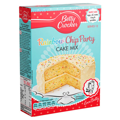 Betty Crocker Rainbow Chip Party Cake Mix