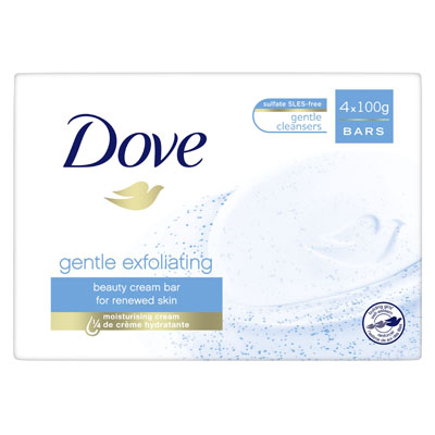 Dove Gentle Exfoliating Beauty Cream Bar 4x