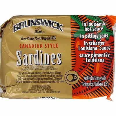 Brunswick Canadian Style Sardines In Louisiana Hot Sauce