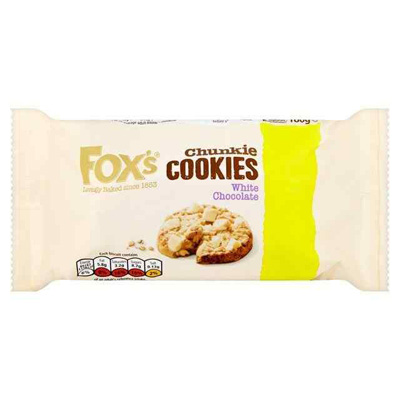 Foxs Chunkie Cookies White Chocolate