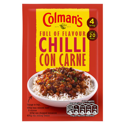 Colmans Chilli Con Carne Recipe Mix