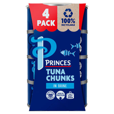 Princes Tuna Chunks In Brine 4x