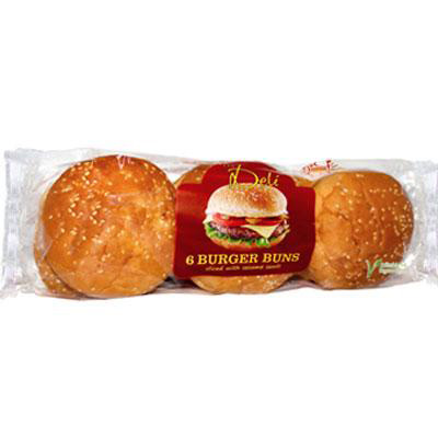 The Deli Sesame Burger Buns 6pk