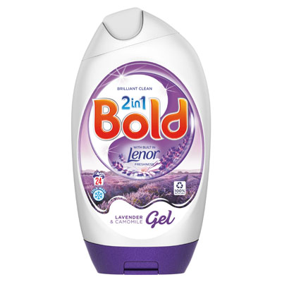 Bold 2 In 1 Washing Liquid Gel Lavender & Camomile 24 Washes