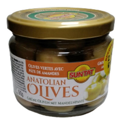 Suntat Anatolian Stuffed Green Olives Mit Mandelnpaste