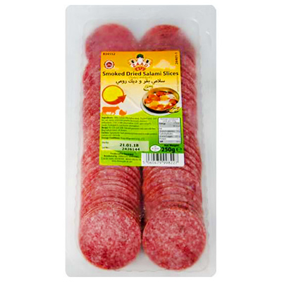 Zaad smoked dried salami slices