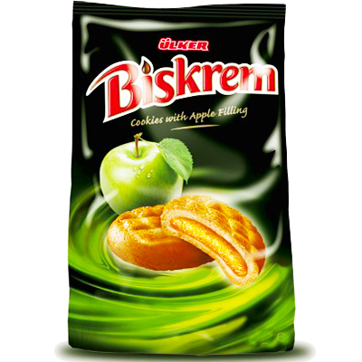 Ulker Biskrem Apple Filled Cookies