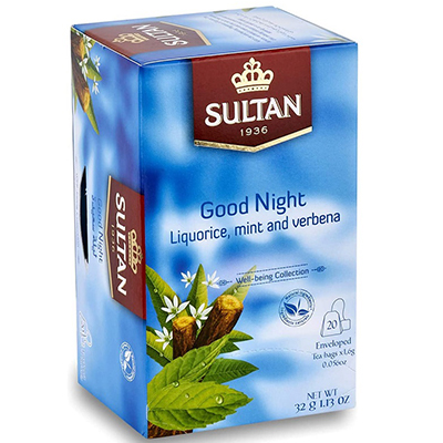 Sultan good night liquorice, mint and verbena