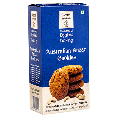 Lovely Bake Studio Australian Anzac Cookies (egg Less)