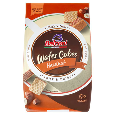 Balconi Wafer Cubes Hazelnut