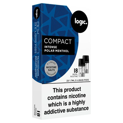 Logic Compact Intense Polar Menthol X2 E-liquid Pods