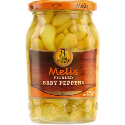 Melis Pickled Baby Peppers Hot