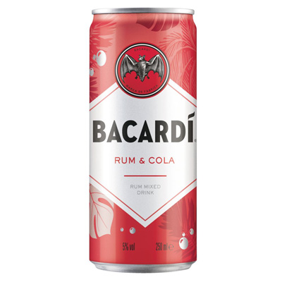 Bacard? Rum & Cola Rum Mixed Drink