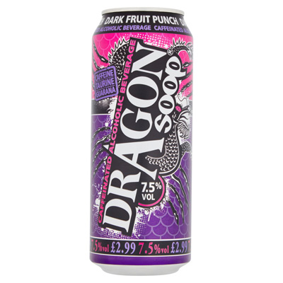 Dragon Soop Dark Fruit Punch Caffeinated Alcoholic Beverage