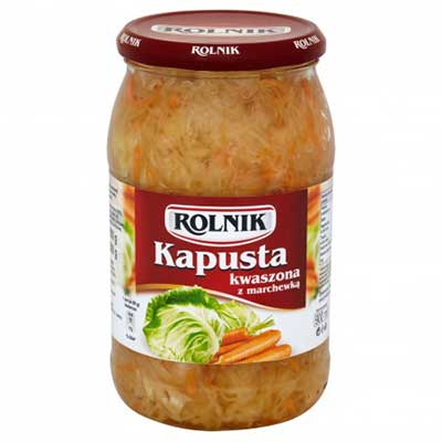 Rolnik Kapusta - Sour Cabbage With Carrots (sauerkraut)