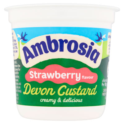 Ambrosia Strawberry Devon Custard Pot