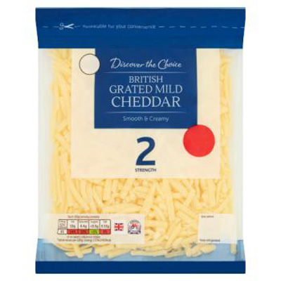 Discover The Choice British Grated Mild Cheddar