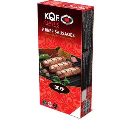 Kqf Classic Beef Sausages 9x