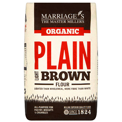 Marriages Organic plain brown flour