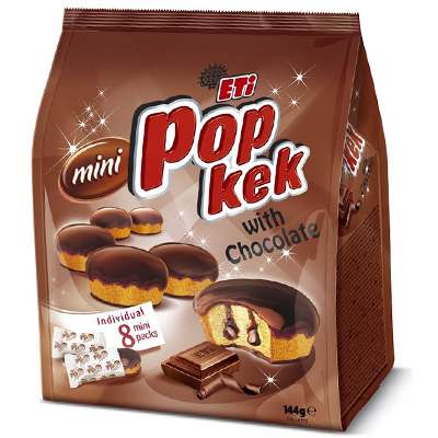 Eti Pop Kek With Chocolate 8 Mini Pack