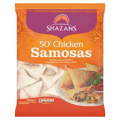 Shazans 50 Chicken Samosas