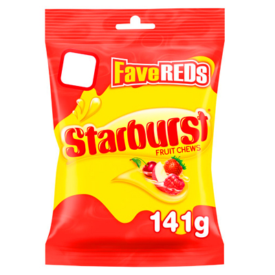 Starburst Fave Reds Fruit Chews Treat Bag