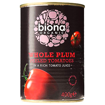 Biona Whole Plum Peeled Tomato