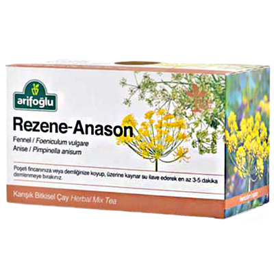 Arifoglu Rezene Fennel Anise Herbal Tea