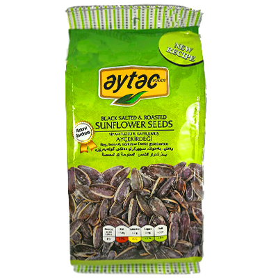 Aytac black salted & roasted sunflower seeds