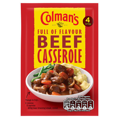 Colmans Beef Casserole Recipe Mix