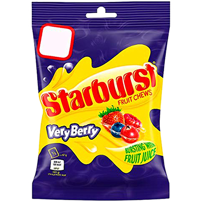 Starburst Very Berry Fruit Chews Treat Bag