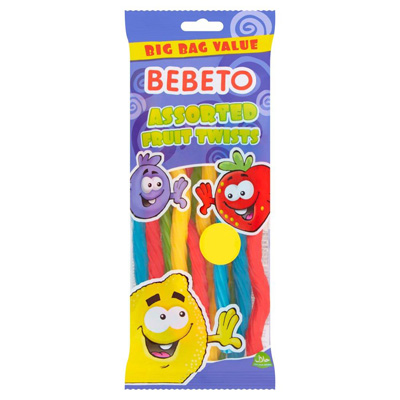 Bebeto Assorted Fruit Twists