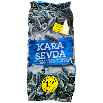 Kara Sevda Roasted Salted Black Sunflower Seeds