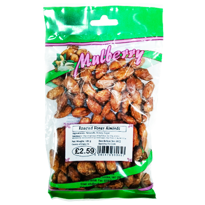 Mulberry Roasted Honey Almonds