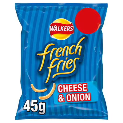 Walkers French Fries Cheese & Onion Snacks