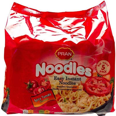 Pran Spicy Tomato Noodles 5 Per Pack