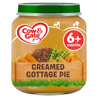 Cow & Gate Creamed Cottage Pie Baby Food Jar 4+