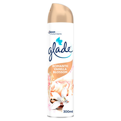 Glade Aerosol Spray Air Freshener, Romantic Vanilla Blossom