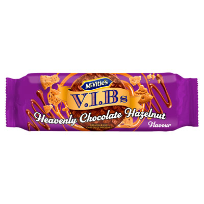 Mcvities V.I.Bs Heavenly Chocolate Hazelnut Flavour Chocolate Digestive Biscuits