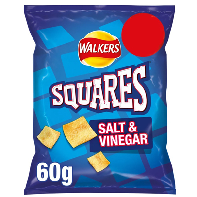 Walkers Squares Salt & Vinegar Snacks