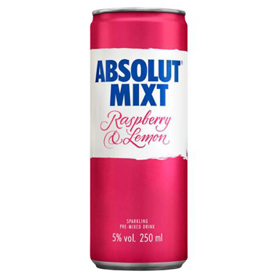 Absolut Mixt Raspberry & Lemon Mixed Vodka Drink