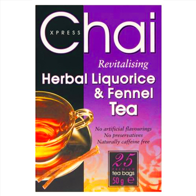 Chai xpress Liquorice & Fennel Tea 25 Tea Bags