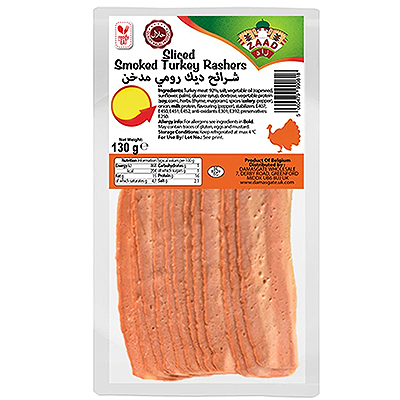 Zaad Sliced Smoked Turkey Rashers