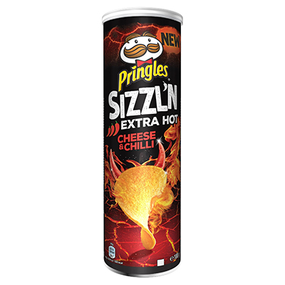 Pringles Sizzln Spicy Bbq Flavour