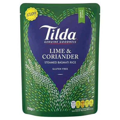 Tilda Steamed Basmati Lime & Coriander