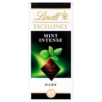 Lindt Excellence Mint Intense Dark Chocolate Bar